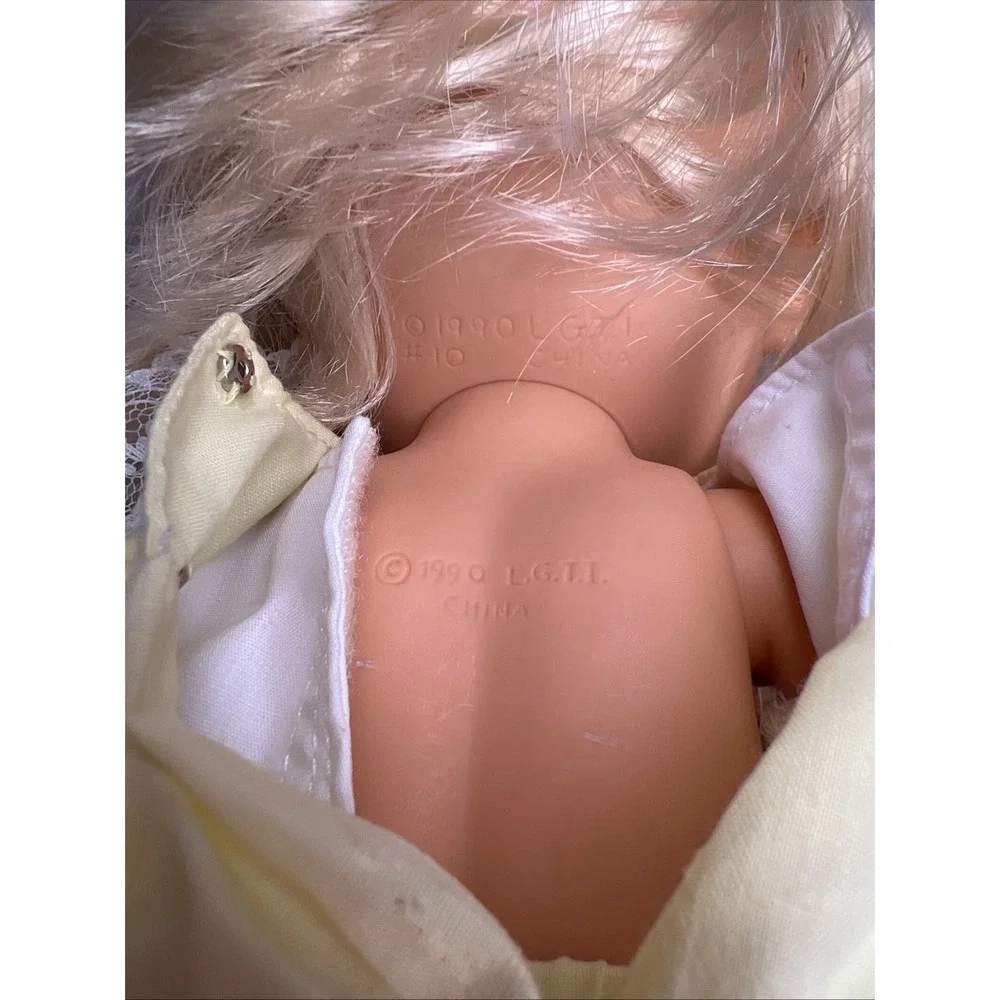 Vintage 1990 Galoob Baby Face So Playful Beth #10 Rare Yellow Ponytail HTF
